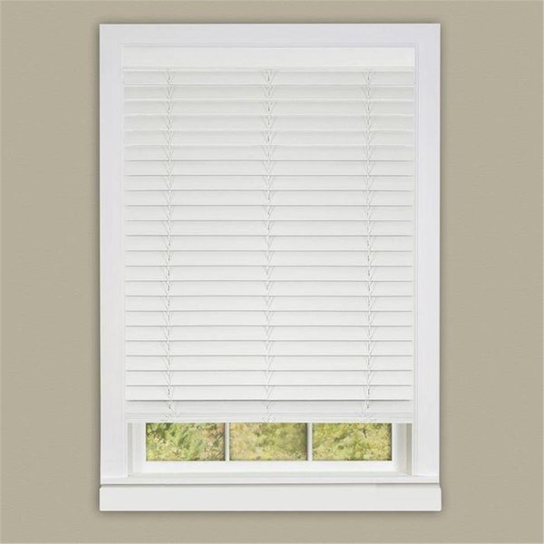 Eyecatcher 23 x 64 in. Cordless GII Madera Falsa 2 in. Faux Wood Plantation Blind - White EY2511762